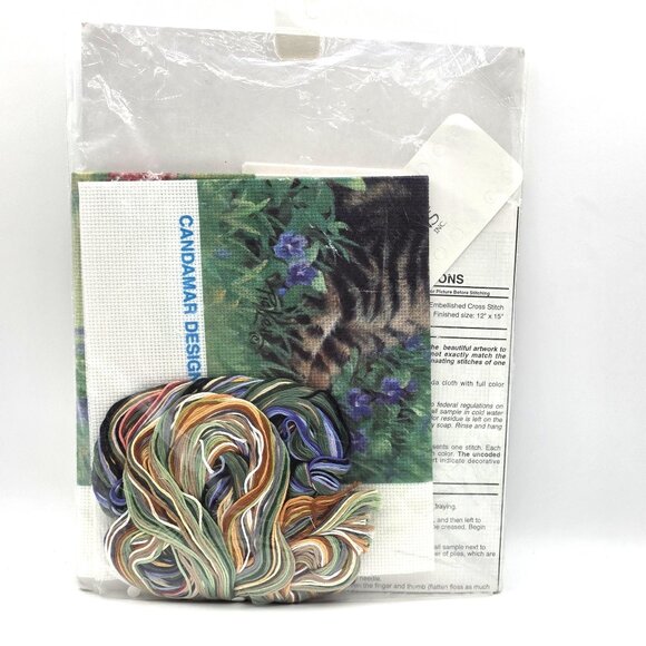 Candamar Designs Cats Hobbs & Topper Picture Embellished Cross Stitch Kit 51069 - Picture 5 of 5